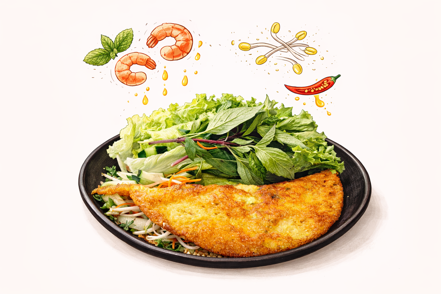 Bánh Xèo — Sao Mai's Crispy Vietnamese Crepe